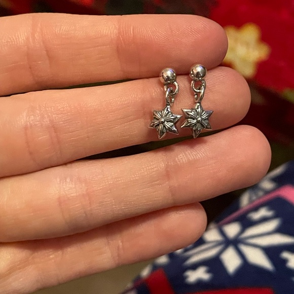 Chrome Hearts Jewelry - COPY - Chrome Hearts Sterling silver Ball~Star Concho stud dangle earrings~No b…